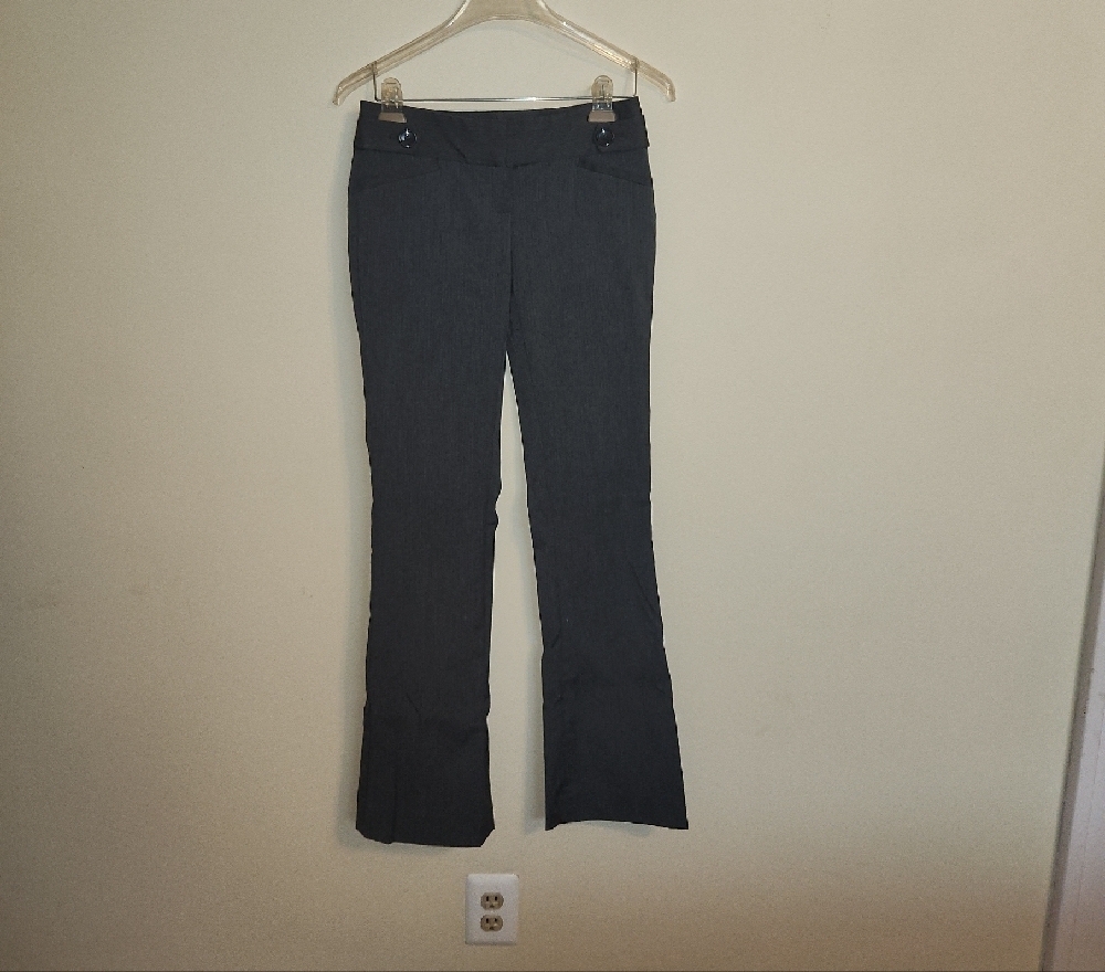 The Limited Charcoal Pinstripe Stretch Pants - Picture 2 of 9